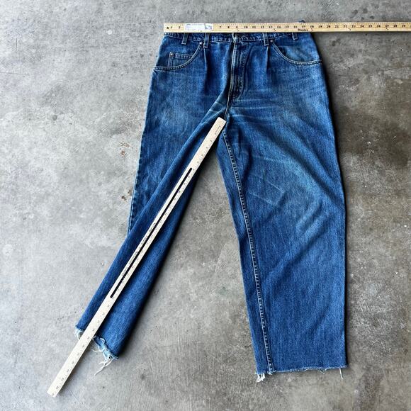 VINTAGE LEVIS SILVERTAB JEANS BAGGY PURPLE LABEL FITS  34X29 WIDE LEG DENIM Y2K - Picture 4 of 6